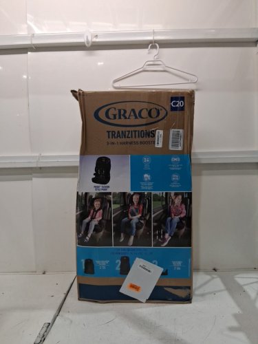 GRACO C20 TRANZITIONS 3-IN-1 HARNESS BOOSTER CAR SEAT - 100LBS CAP - BLACK (MODEL: 2035724) image 2