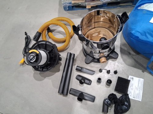 dewalt pro stainless steel wet/dry vacuum - 8gal/30L - 5hp - silver/black (model: dxv08s / 1671616a) image 3