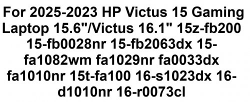 CaseBuy silicone keyboard cover - compatible with 2025-2023 HP Victus 15 Gaming Laptop 15.6"/Victus 16.1" - black/clear (model: B0BVR9HTRM) image 2