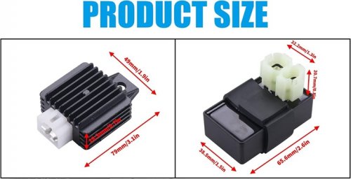 JINGKE 12V 4 Pin Voltage Regulator Rectifier FOR Dirt Bikes/Go Karts/Gas Scooter/ATV Moped Scooter image 2