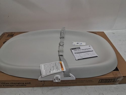 skip hop nursery style baby changing pad, wipeable change pad - 31.5" x 18.25" x 2.5" - grey (model: 304050-kaz01) image 4
