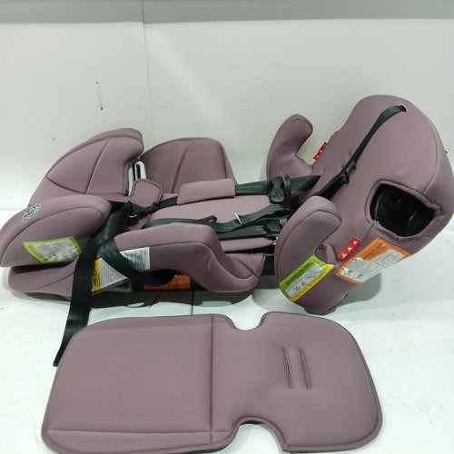GRACO TRANZITIONS 3-IN-1 LIGHTWEIGHT ADJUSTABLE HEIGHT HARNESS BOOSTER CAR SEAT WITH CUP HOLDERS - 100LB MAX WEIGHT - ELOISE PURPLE (MODEL: 2217080) image 3
