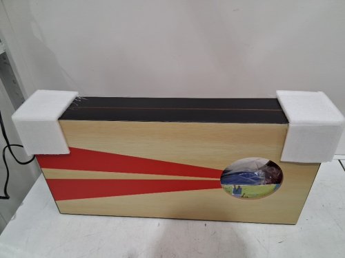 gosports portable size cornhole game set with 6 bean bag - 2ft x 1ft - wood/blue/red (model : CH-03-MDF-WOOD) image 2