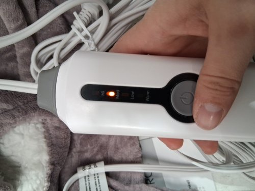 Heated Electric Blanket Size Warm Fleece with 4 Heat Settings & Auto Shut Off Protection- TWIN - PURPLE(model: WDJ-EBA-BL-tf) image 3