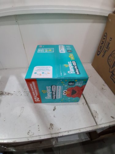 124PK pampers baby dry ultra fragrance free 3x protection diapers - size 6 (35lb+) image 2