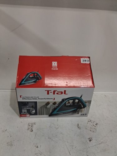 T-FAL ULTRAGLIDE PLUS ENHANCED STEAM IRON WITH CALCIUM COLLECTOR - BLACK/TEAL (MODEL: 1980969/FV5871Q0) image 2