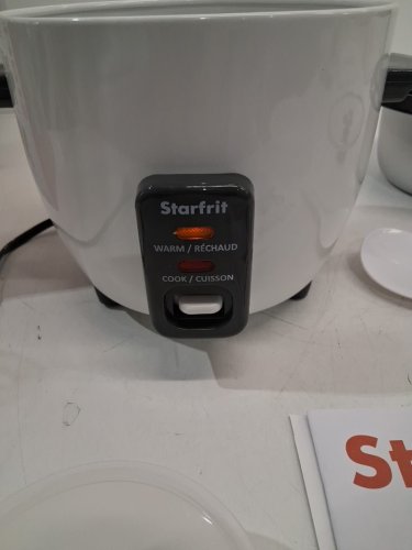 STARFRIT ELECTRIC RICE COOKER - 6 CUP CAPACITY - WHITE (MODEL: 024734) image 3