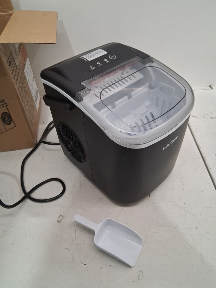 EUHOMY Countertop Ice Maker Machine - MAKES 26LB/Day - BLACK (MODEL: im-06d/IM001-Bbl-CAEH) image 3