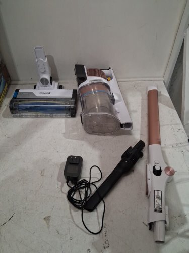SHARK POWERPRO FLEX REVEAL CORDLESS VACUUM - HYPERVELOCITY SUCTION - FLOOR DETECT & DIRT-REVEAL TECHNOLOGY - WHITE/ROSE (MODEL: IZ380HC) image 2