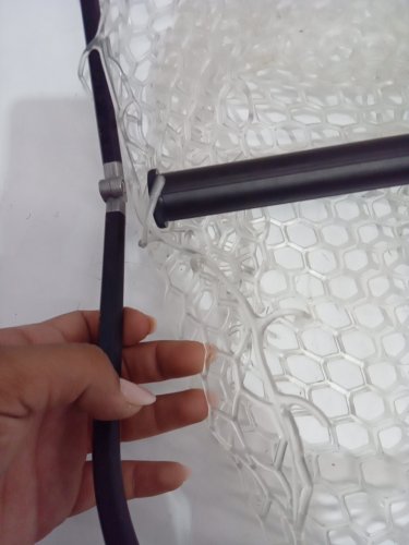 foldable telescopic fishing net with silicon mesh - 56" - black (model : dt-001) image 5