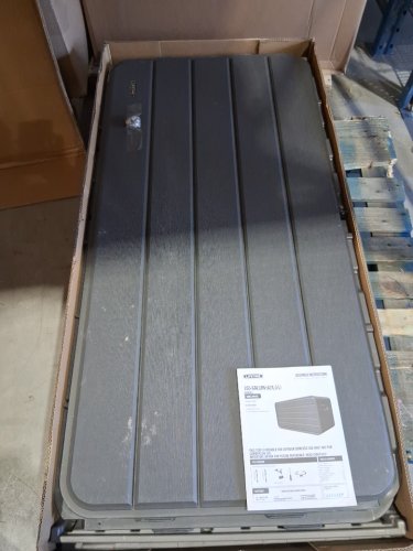 Lifetime modern outdoor plastic deck box - 165GAL - gray - (model: 60488U/1713602) image 5