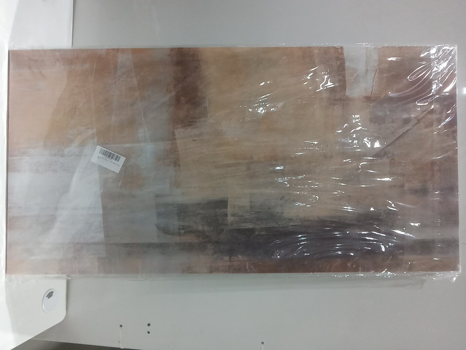Canvas wall art for home decor - 39" x 19.5" - modern abstract beige image 2