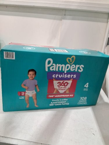 108PK PAMPERS CRUISERS 360 BABY DIAPERS - SIZE 4 image 2