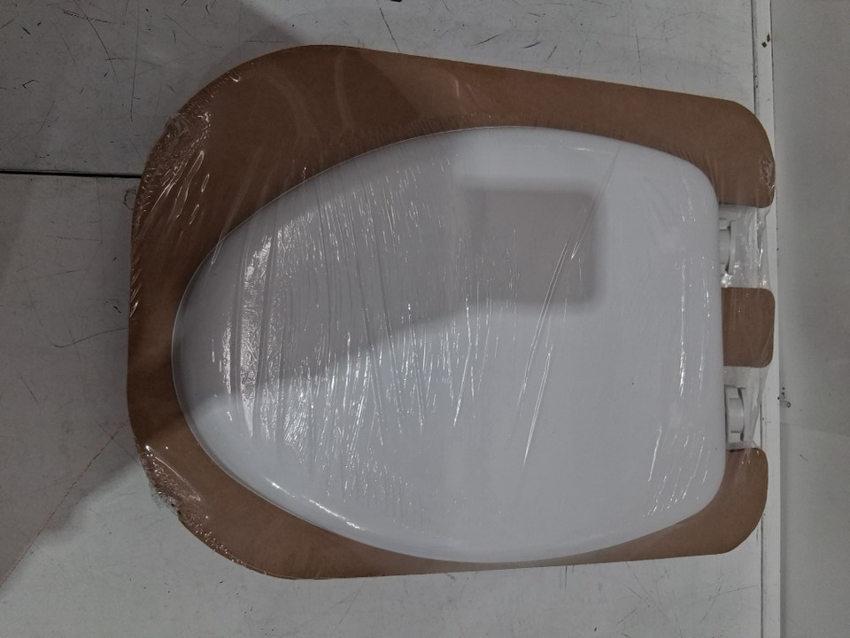 BEMIS LIFT-OFF ELONGATED CLOSED FRONT ENAMELED WOOD TOILET SEAT - 18.5" - WHITE (MODEL: 1815EC 000) image 3