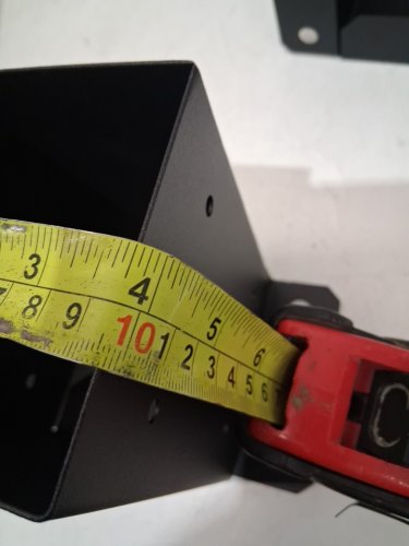 2pk post base - 4"x4"- black image 4