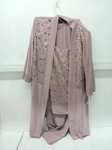 2PC WOMENS R&M RICHARDS Mother of the Bride Formal Plus Size Pant Suit - 20w- MAUVE (Style: 7772w) image 3