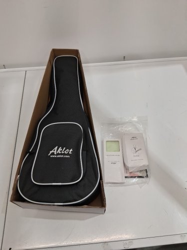 AKLOT SOLID KOA CONCERT UKELELE AND GIG BAG WITH HUMIDIFIER, TUNER, PICKS, STRAP - MAHOGANY/BROWN (MODEL:AKC-B1) image 4
