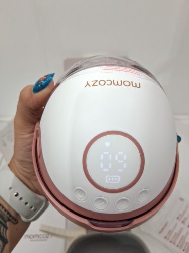 MOMCOZY MOBILE STYLE HANDS-FREE SLIM DOUBLE BREAST PUMP - COZY RED (MODEL: BP311) image 6