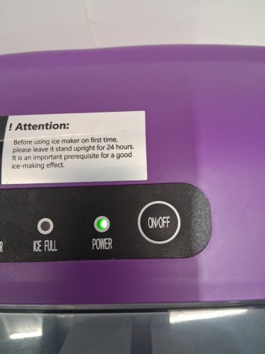 EUHOMY Countertop Ice Maker Machine with Handle, 26lbs Per Day - PURPLE - (MODEL: IM001-BPU-CAEH) image 5