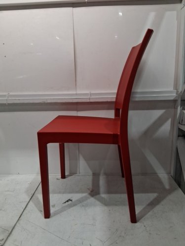 ARETA plastic stacking dining chair - 35" x 17" - red - (model:1011751) image 4