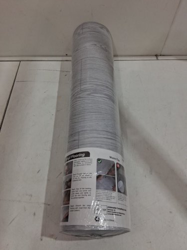 Oxdigi Peel and Stick Vinyl Flooring ROLLS - 23.6'' X 65FT / 128 SQ. FT - White washed image 3
