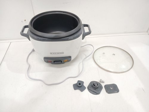 BLACK+DECKER RICE COOKER AND STEAMER - 16-CUP - WHITE (MODEL: RC516C) image 3
