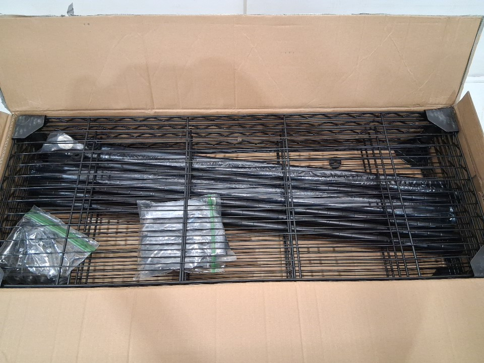 5-tier metal wire rack storage shelf - 72" - black (model: RMBt5ll90) image 5