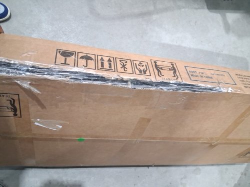 Shelvory Full Bed Frame with Cream Linen Headboard no box spring needed - 400lb max capacity - off white image 7