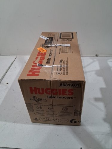 108pk huggies little movers outstanding active fit disposable baby diapers - size 6 (35lb+) - disney baby lion king (style: 56319) image 3