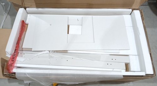 LIKIMIO Bathroom Vanity with Sink, 2 Drawers, and Open Shelf - 36" - White (Model: HK-KZXST-12) image 4