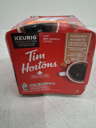 12PK Tim Hortons Single Serve Hazelnut Medium Roast Coffee K-Cup Pods - Hazelnut image 3