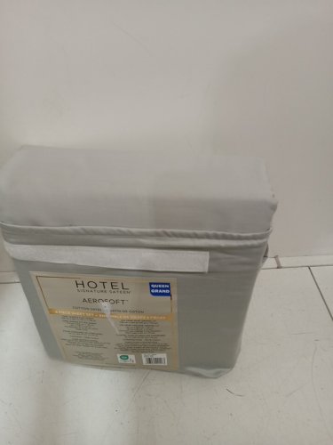 6PC Hotel Signature Sateen cotton SHEET SET - QUEEN - ultimate grey image 2
