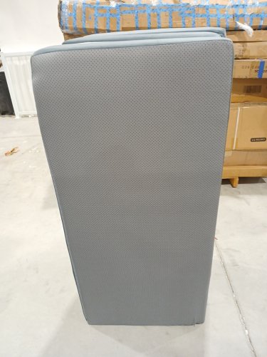 Tri-fold Foam Folding Mattress Topper - Full - 52" x 73" x 4" - White/Blue image 5