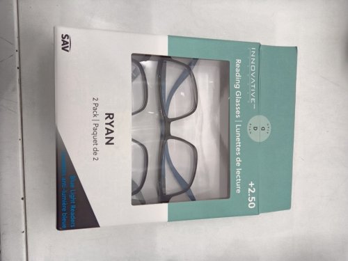 2pk innovative eyewear ryan reading glasses with +2.50 prescription - grey (model: 8854250) image 2