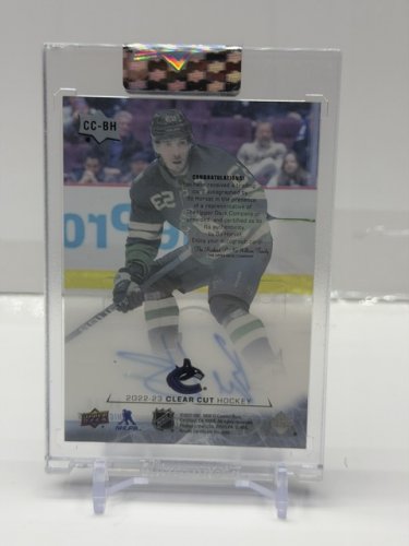 2025-26 UPPER DECK SIGNED BO HORVAT HIGH FLOSS CLEAR CUT LIMITED EDITION #9/10 (CC-BH) image 2