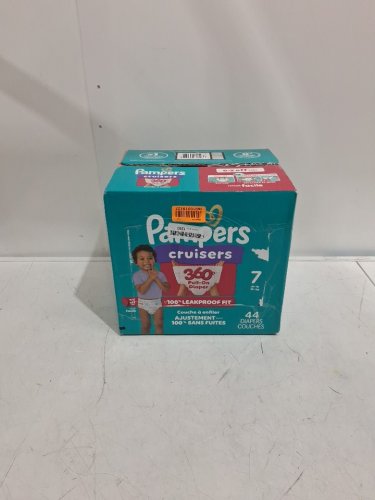 44pk Pampers Cruisers 360° Stretchy Waistband disposable baby diapers - size 7 (41lbs +) image 2