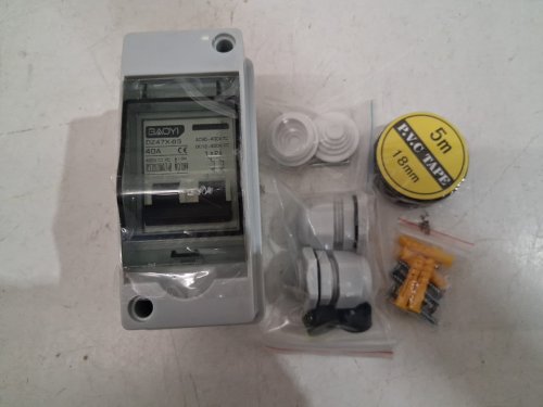 BAOYI SOLAR PANEL DISCONNECT SWITCH WITH COVER - 40A  AC 90-400V DC 12-400V - WHITE (MODEL: dz47x-63) image 2