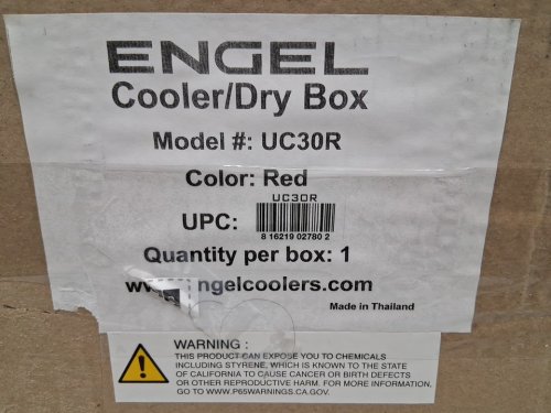 Engel Leak-Proof Airtight Dry box Cooler - 30QT - RED/WHITE (MODEL: UC30R) image 6