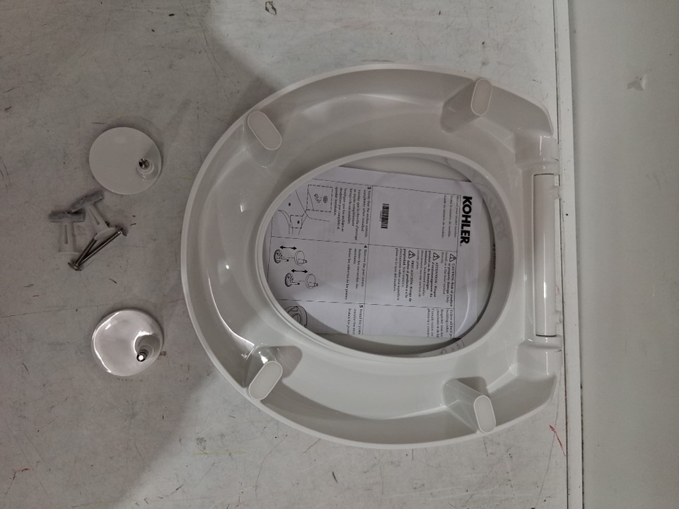 KOHLER HYTEN 3" ELEVATED QUIET-CLOSE ROUND TOILET SEAT - WHITE (MODEL: 25876-0) image 3