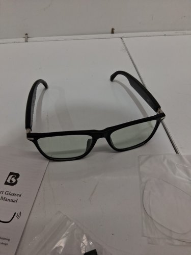 UNISEX BOOABEI BLUETOOTH AI SMART GLASSES/SUNGLASSES WITH REAL-TIME TRANSLATOR, MUSIC PLAYBACK, & HANDS-FREE CALLING - BLACK (MODEL: M01 PRO) image 4