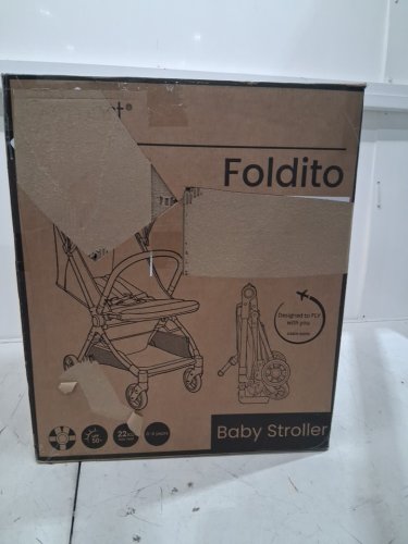 GROMAST FOLDITO ULTRA COMPACT & LIGHTWEIGHT FOLDING BABY STROLLER - black (MODEL: F2-CA) image 2