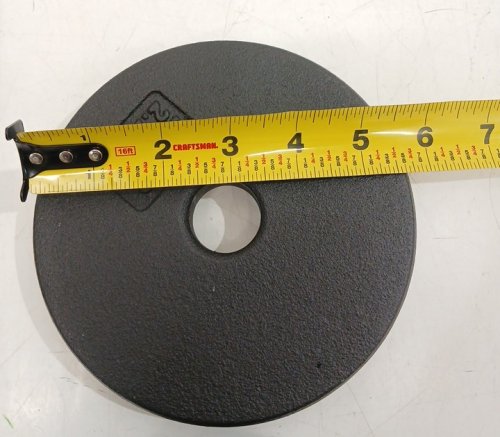 4PK Cast Iron Barbell Weights - 5LBS - 5.5" - Black image 4