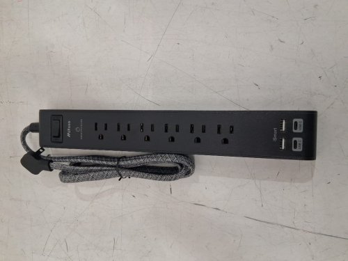 Mifaso Surge Protector Power Bars with 6 Outlets, 2 USB-A, and 2 USB-C Ports - 5FT Braided Cable - Black (Model: MFS311B2) image 3