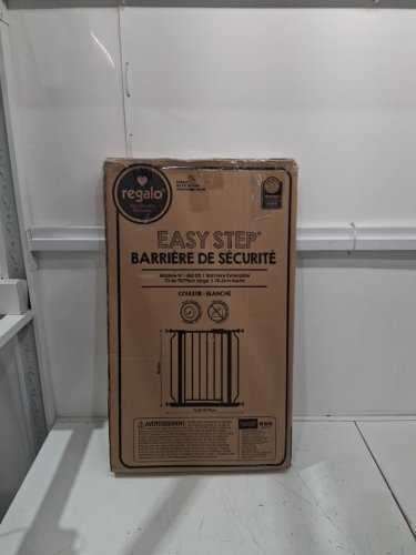 REGALO EASY-STEP METAL WALK-THROUGH SAFETY GATE - 29'' - 38.5" x 30" - WHITE - (MODEL: 1160DS) image 2