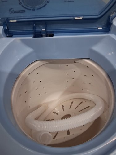 PYLE PURE CLEAN 2-IN-1PORTABLE WASHING MACHINE WITH WASHER & DRYER - 7.7LBS / 3.3LBS CAP - WHITE/BLUE (MODEL: PUCWM22) image 5