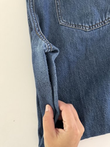 WOMEN'S BUFFALO DAVID BITTON WIDE LEG SELF-BELTED JEANS - 14 - DARK BLUE (STYLE: 1979111) image 3