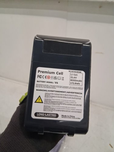 cellpow Upgraded Battery - for Dyson V6 and other select models - 8000mAh - 21.6v - grey  (model: v6) image 5