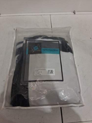 (1 panel) HPD heritage plush velvet multi-mount blackout curtain - 50" x 108" -BLACK (model: VPYC-230101-108) image 2