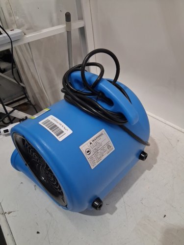 BLESSNY CARPET DRYER BLOWER FAN WITH 2 OUTLETS - 1/2HP - 2200CFM - 15FT CORD - 3 SPEEDS - BLUE (MODEL: AR110035) image 3