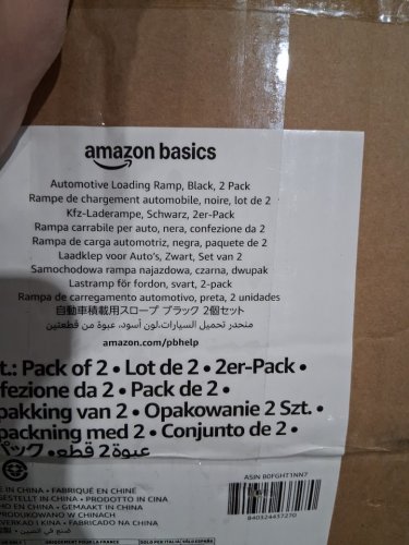 2PK AMAZON BASICS AUTOMOTIVE LOADING RAMP - 6500LB MAX - BLACK - (MODEL:TD090343) image 3